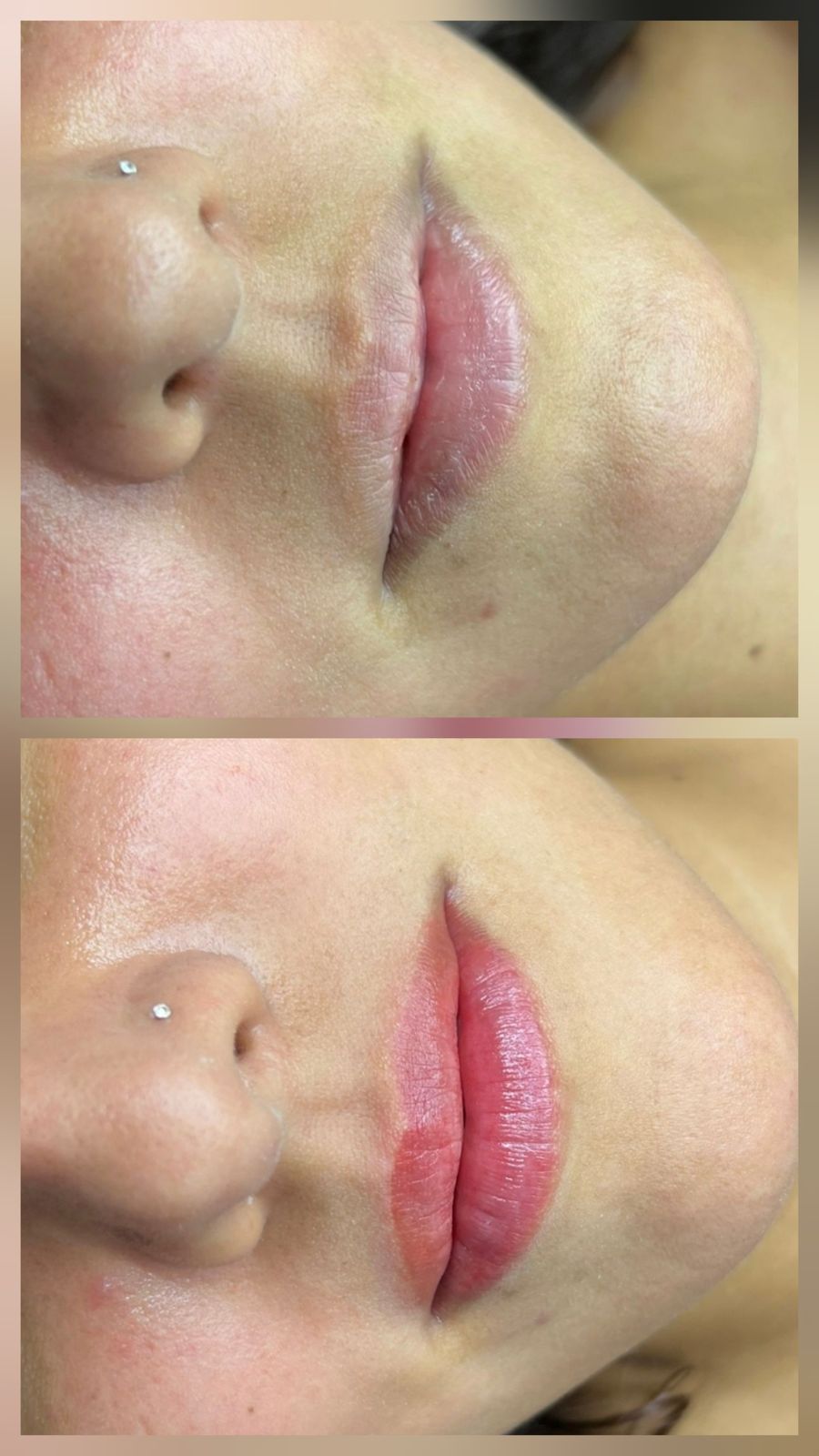 Micropigmentação labial: antes e depois